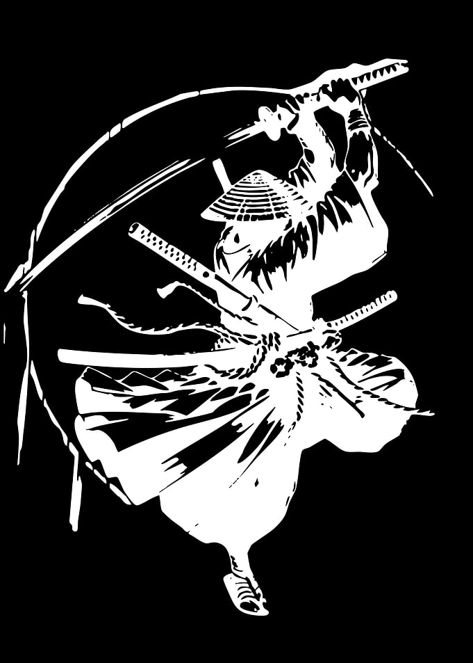 Samurai Warrior in Action