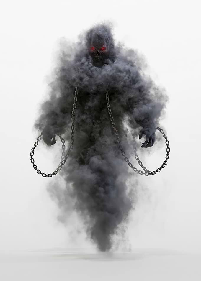 Dark Smoke Ghost with Chains