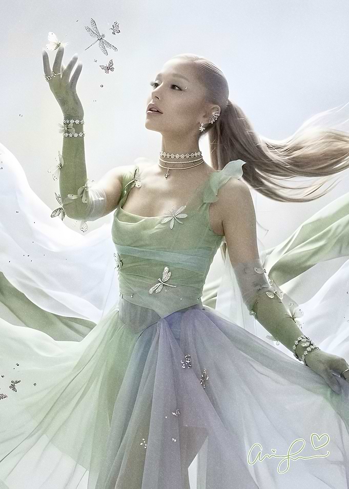 Ariana Grande in a fantasy gown