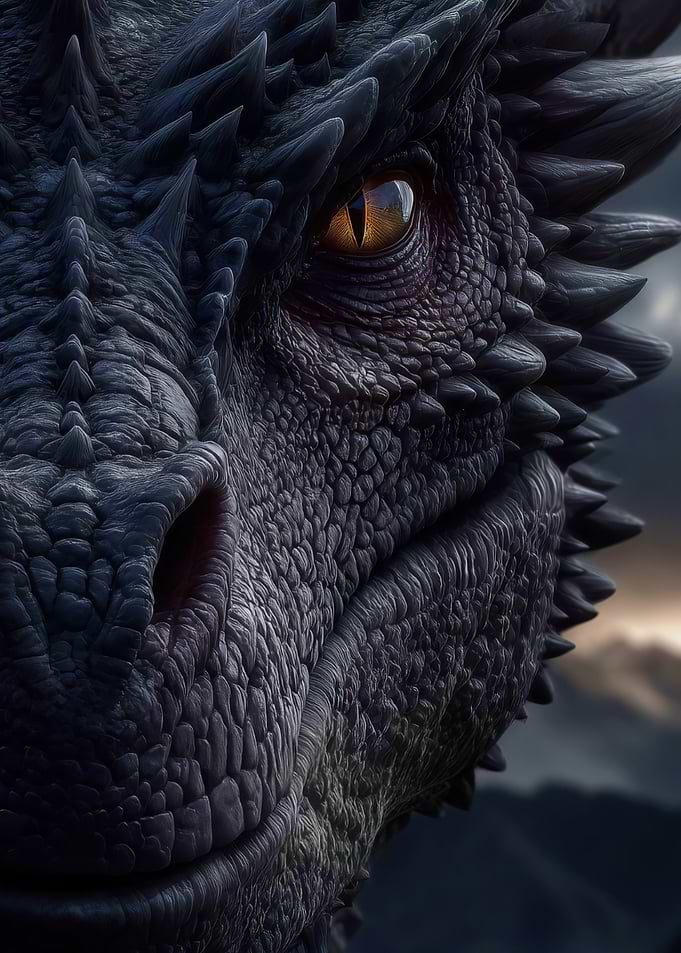 Close-up of a Dragon's Eye