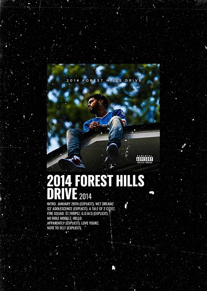 J. Cole 2014 Forest Hills Drive Album Art