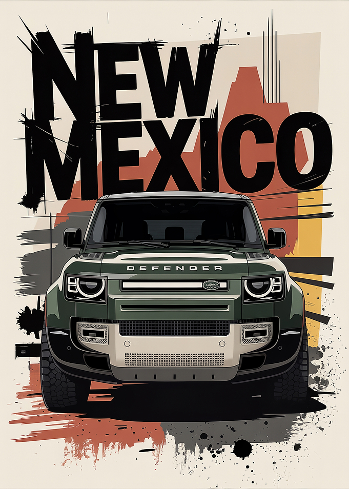 New Mexico and Green SUV