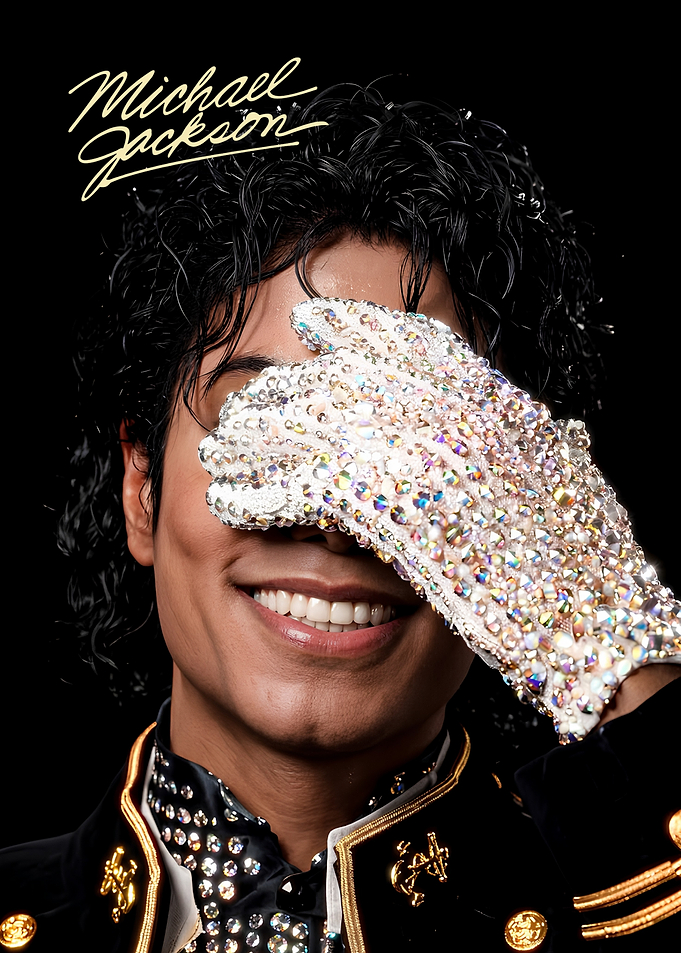 Michael Jackson with Diamond Glove