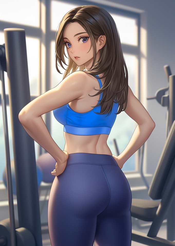 Gym Anime Girl Hot