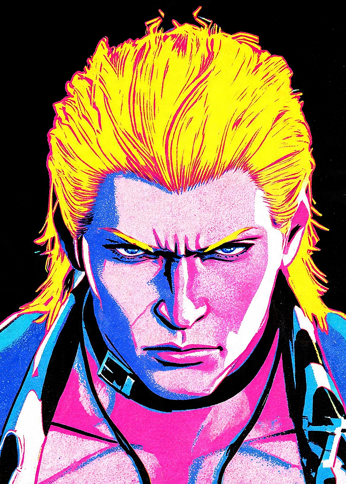 Intense Portrait of a Man with Fox Yellow Hair