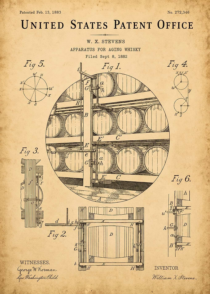 United States Patent for Aging Whisky
