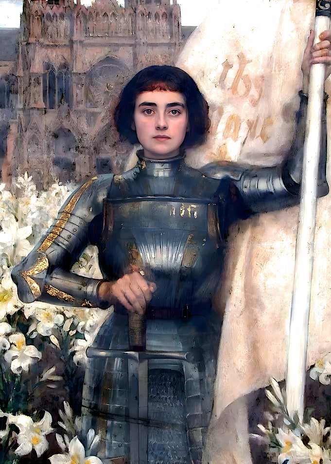 Joan of Arc in Armor with Flag