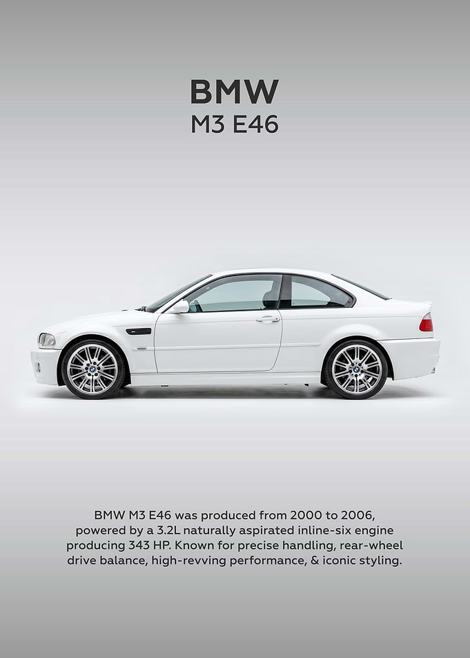 BMW M3 E46 White Side