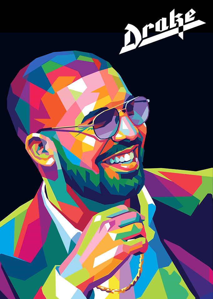 Drake Pop Art Portrait