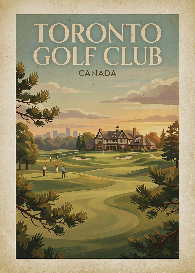 Toronto Golf Club Vintage Poster