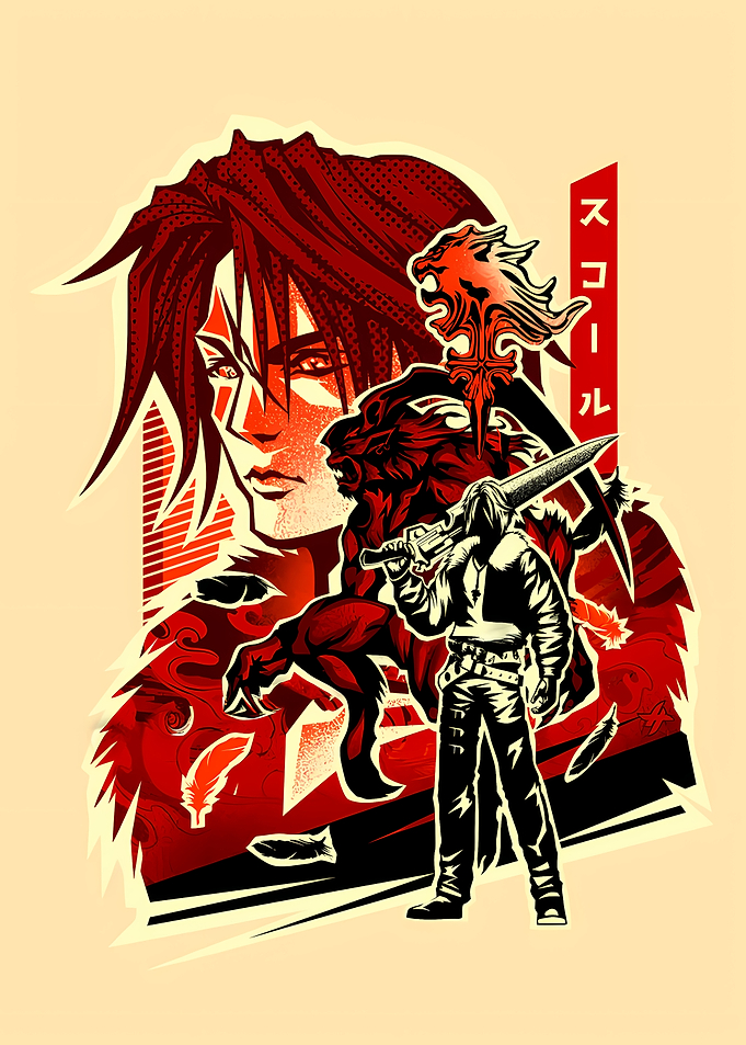 Cloud Strife and Sephiroth Art