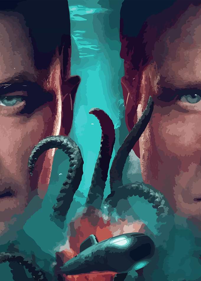 Submarine and Tentacles Movie Poster
