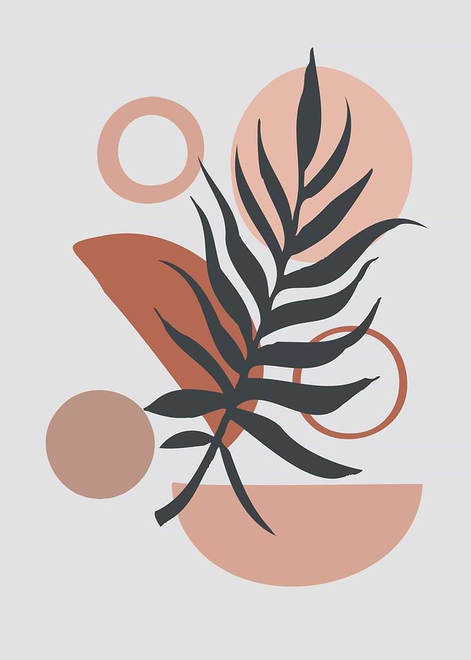 Abstract Botanical Geometric Art