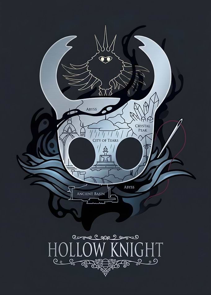 Hollow Knight Map Art