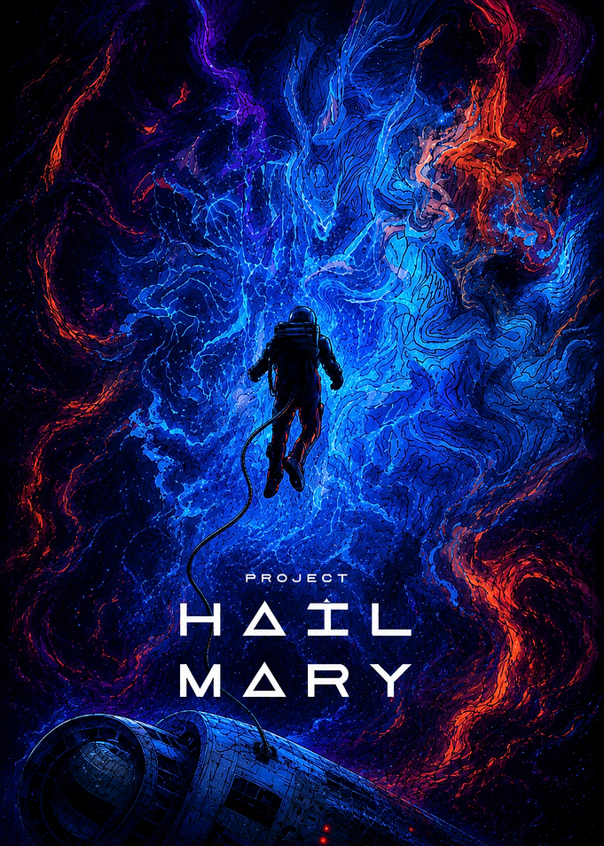 Project Hail Mary Astronaut in Nebula