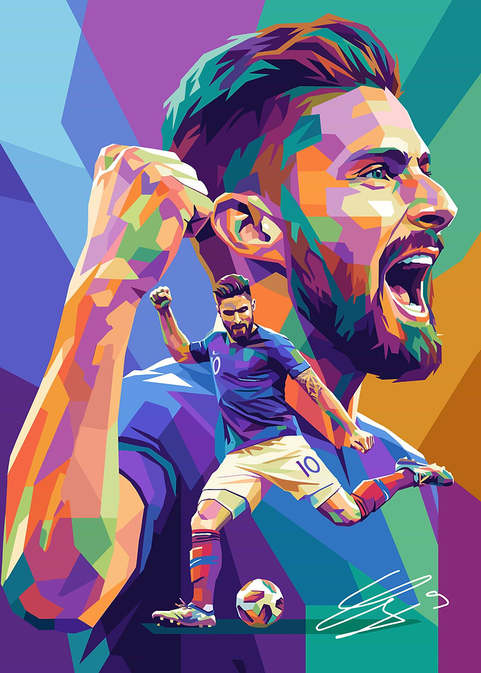 Olivier Giroud Pop Art