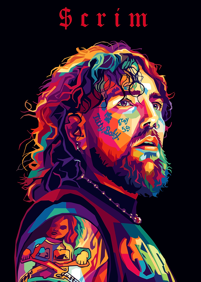 Scrim WPAP Portrait