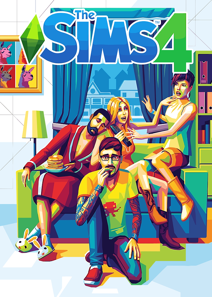 The Sims 4 Pop Art Cover