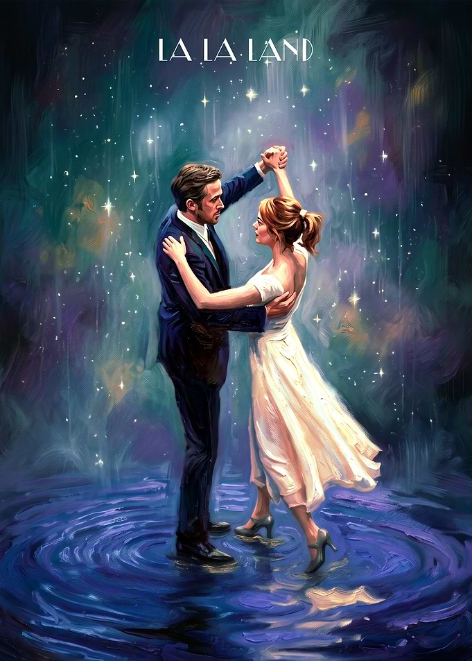 La La Land Dancing Under Stars