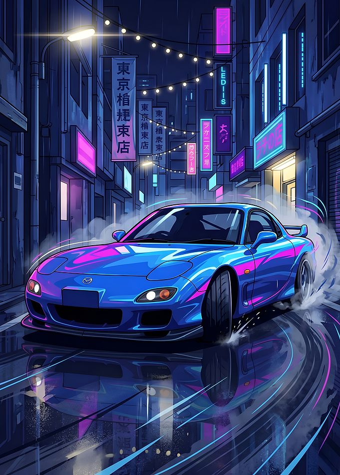 Mazda RX-7 FD Tokyo Alley Drift