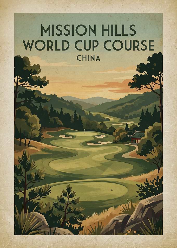 Mission Hills World Cup Course Poster