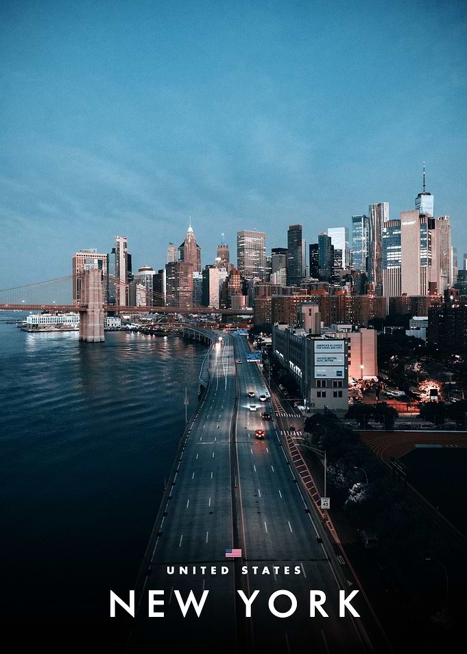 New York City Skyline at Dusk