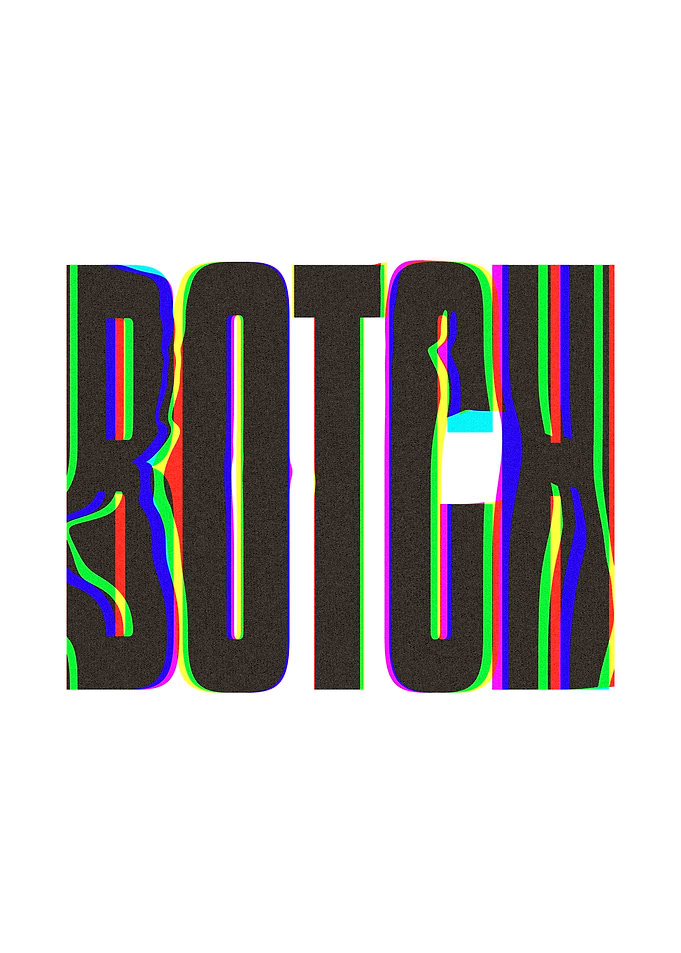 Glitchy Botch Text Art