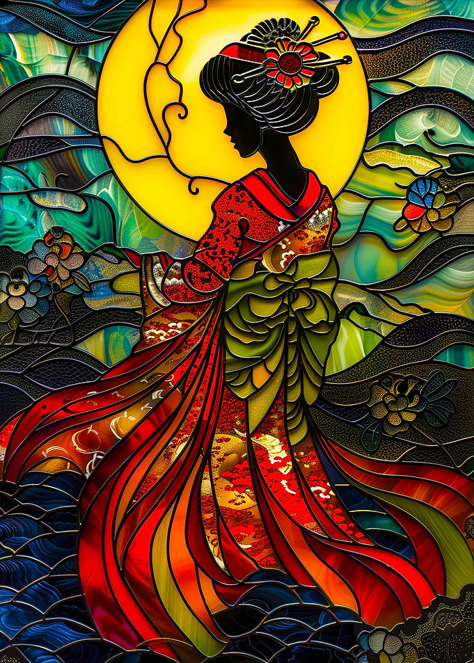 Stained Glass Geisha