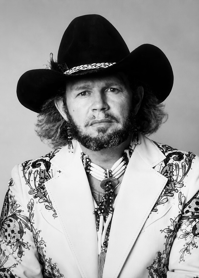 Country Music Star in Cowboy Attire