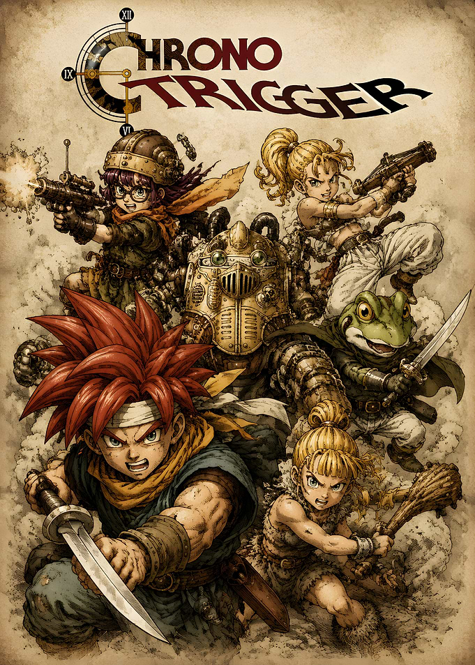 Chrono Trigger Characters Artwork