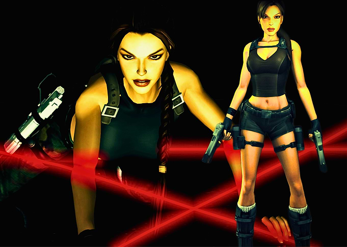 Lara Croft with Guns
