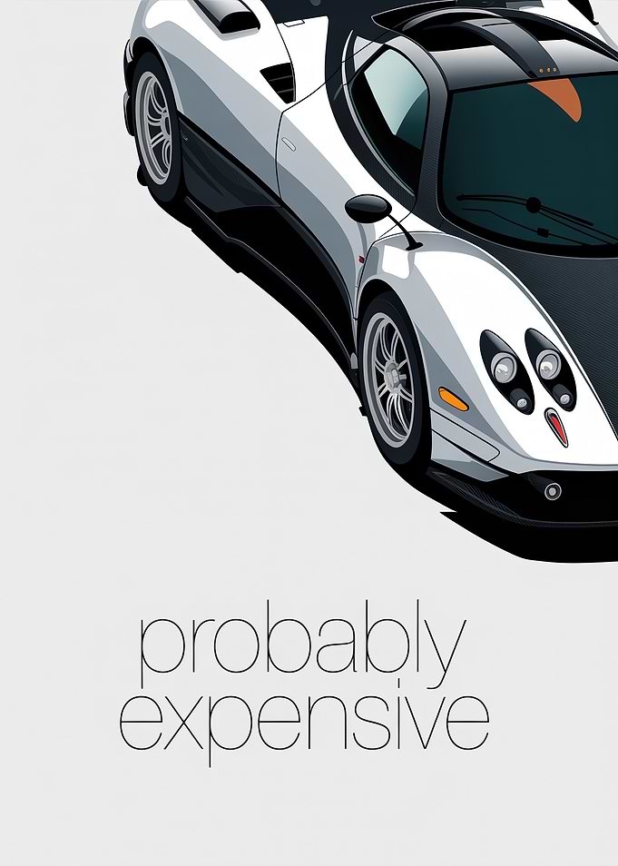 Probably Expensive Car Text Art