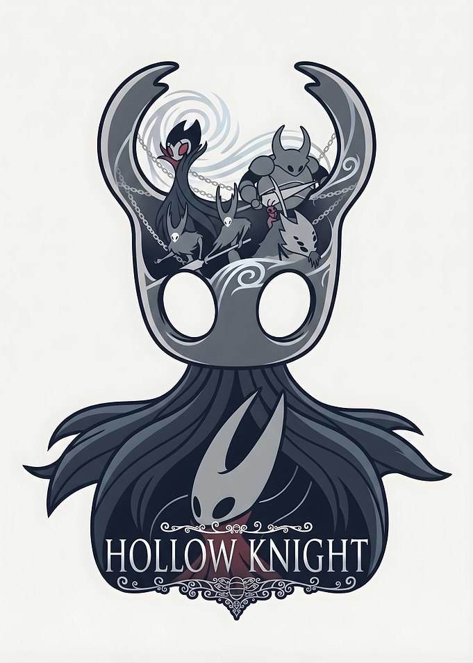 Hollow Knight Characters Minimalist