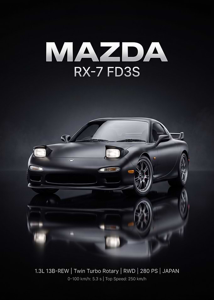 Mazda RX-7 FD3S Poster