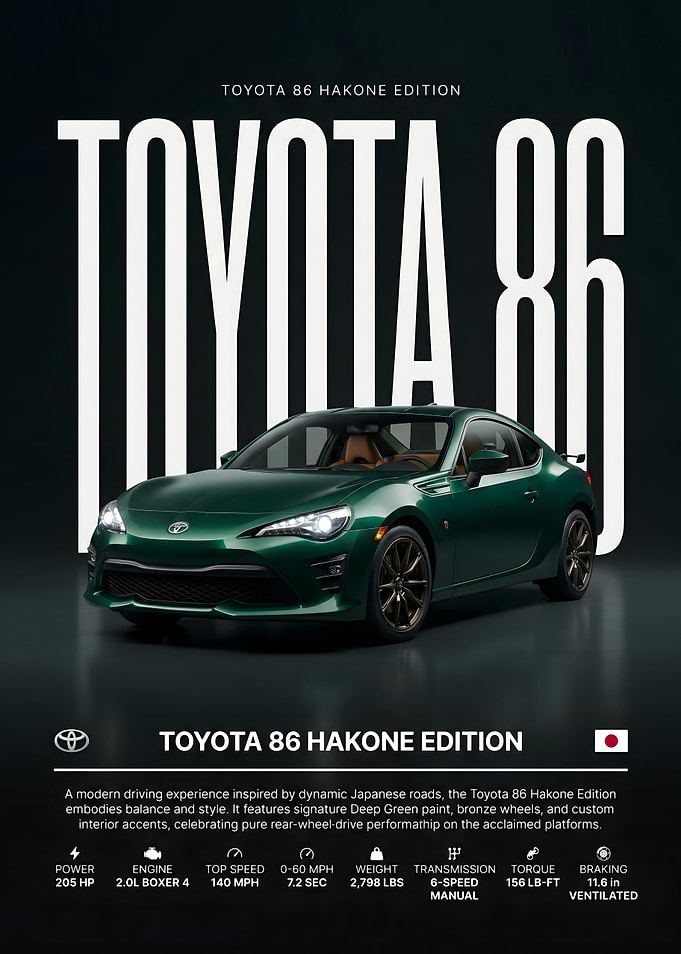 Toyota 86 Hakone Edition Car