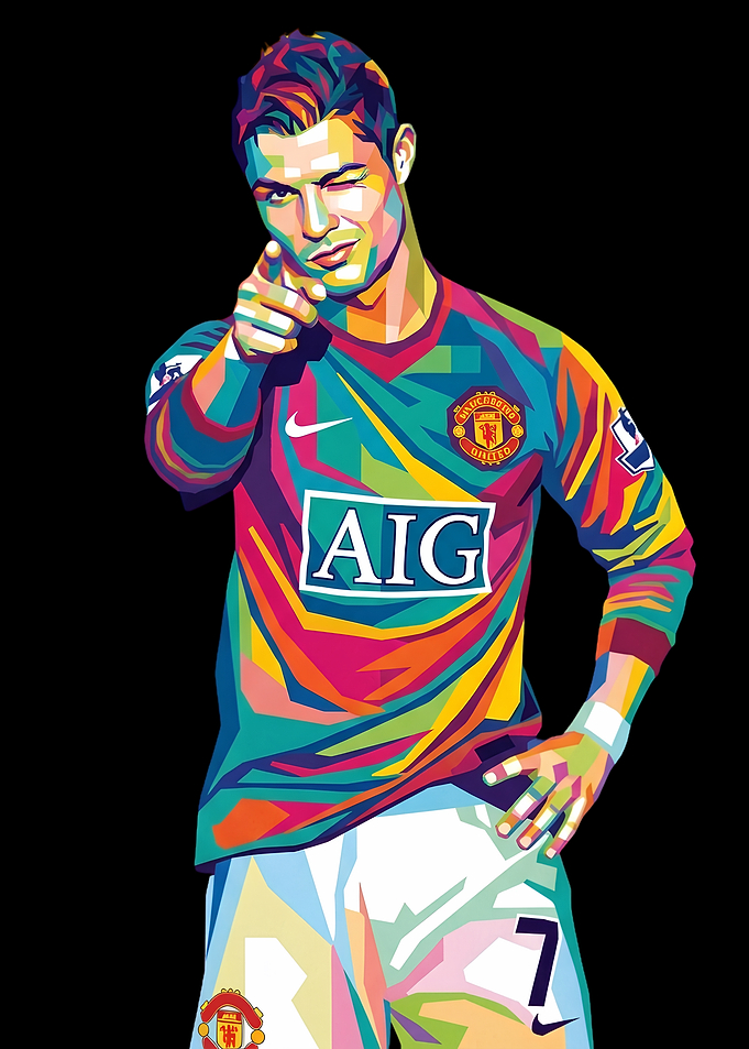 Cristiano Ronaldo WPAP Portrait
