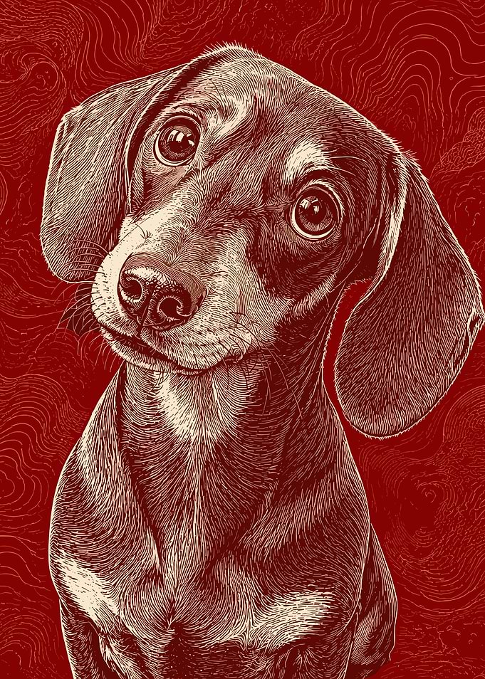 Dachshund Dog Portrait