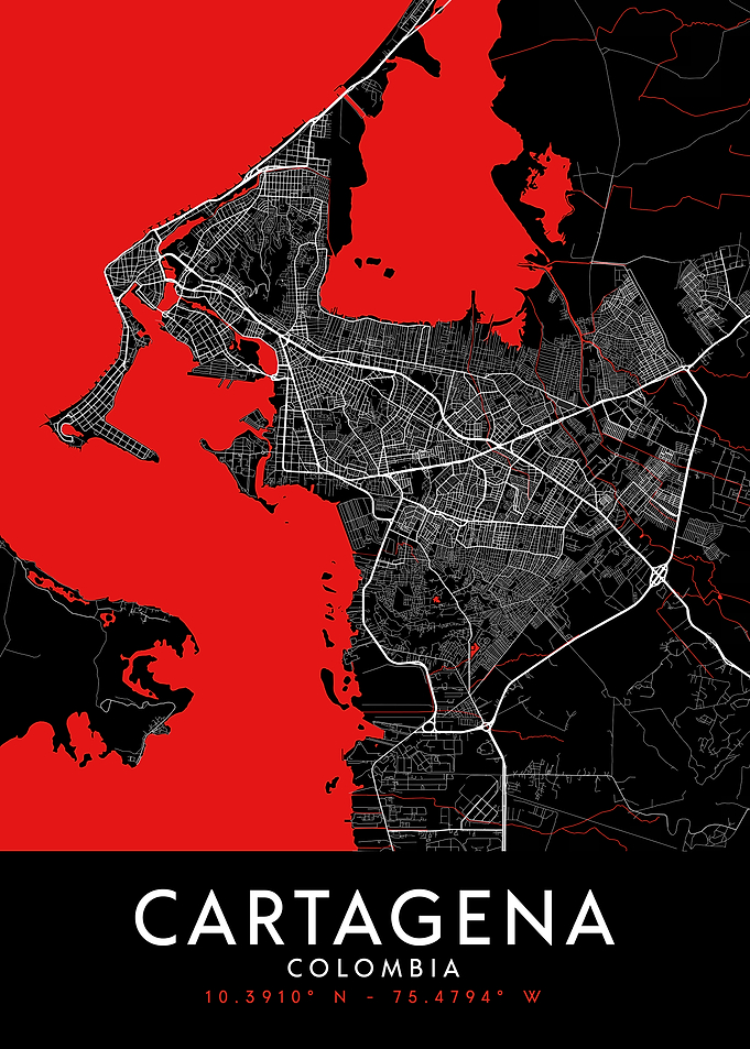 Cartagena Dark Map