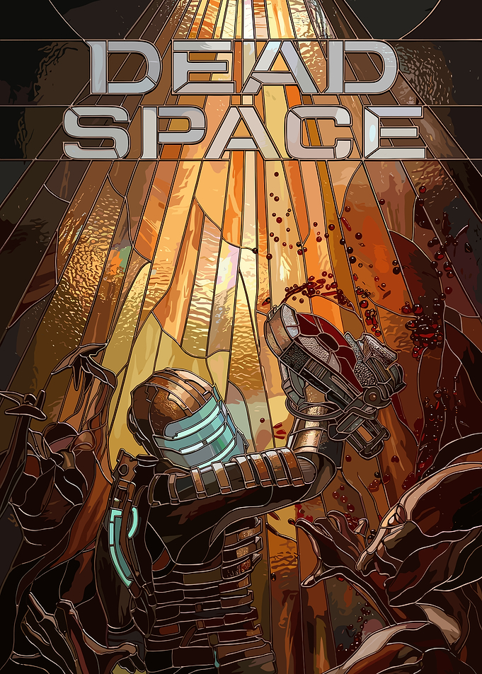 Dead Space Stained Glass Art