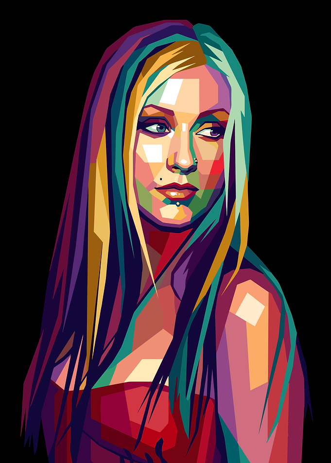 Pop Art Portrait of Christina Aguilera