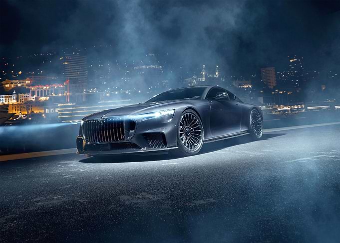 Luxury Sports Car at Night