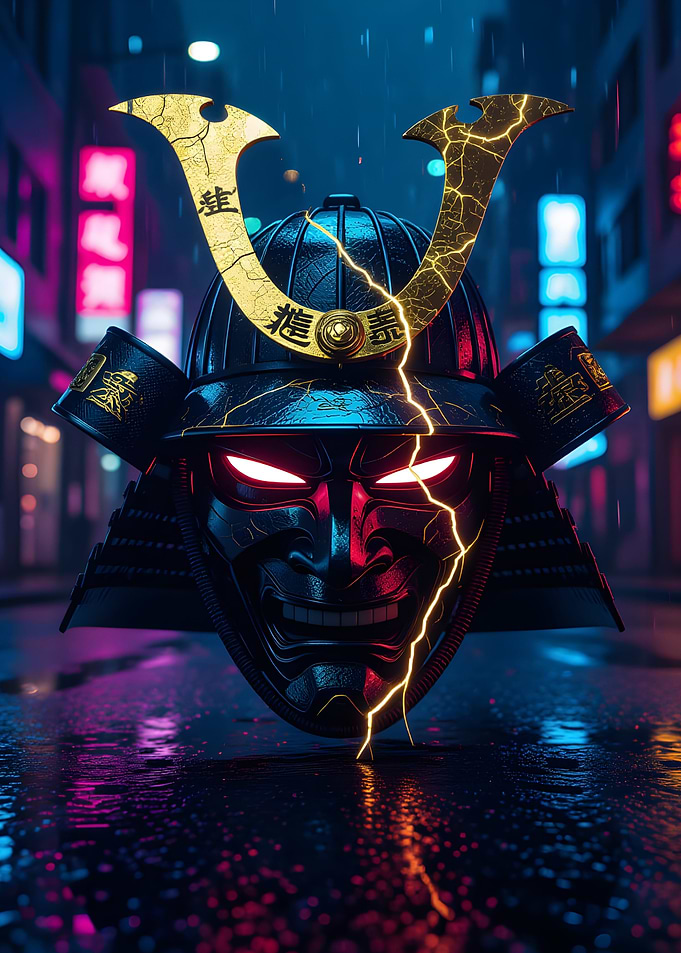 Cyberpunk Samurai Mask