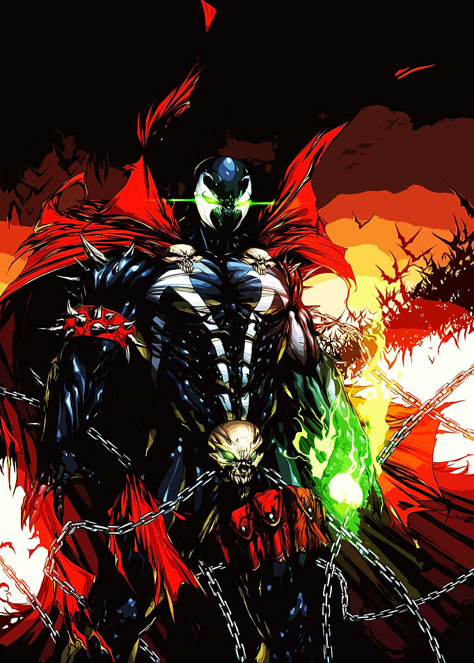 Spawn with Green Energy and Chains