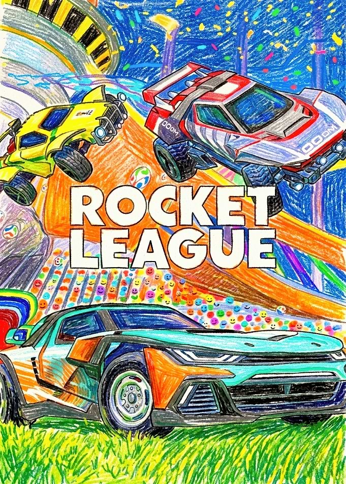 Rocket League Cars and Logo