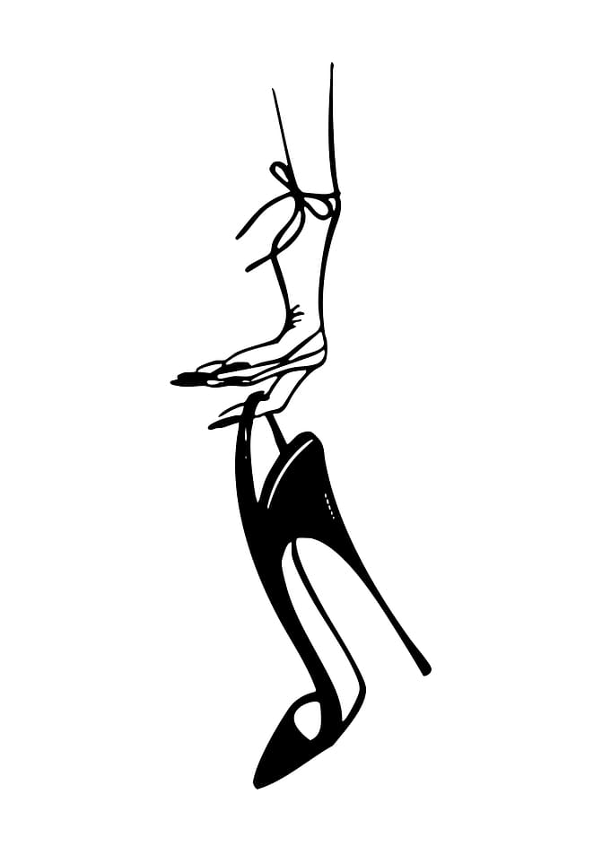 Elegant Leg and High Heel Shoe