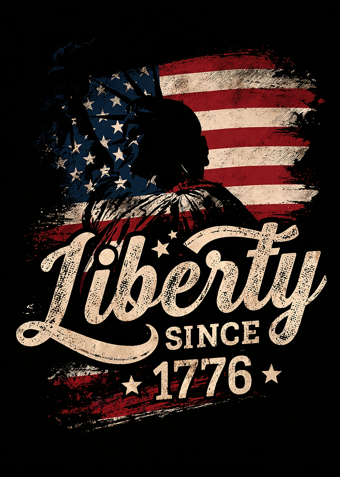 Liberty Since 1776 American Flag