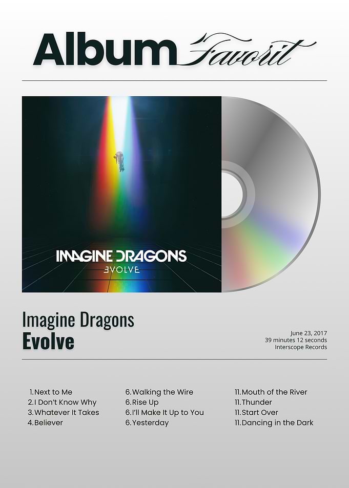 Imagine Dragons Evolve Album Cover