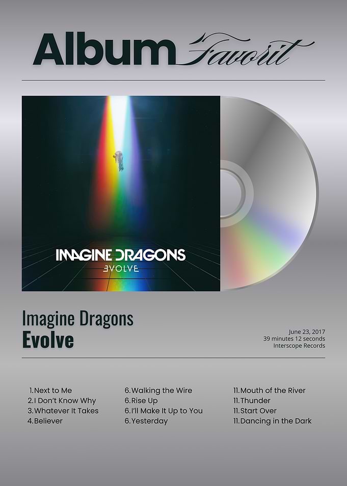Imagine Dragons Evolve Album Cover