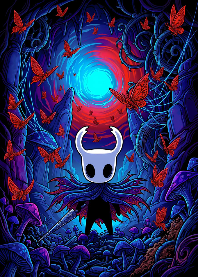 The Knight in a Mushroom Forest