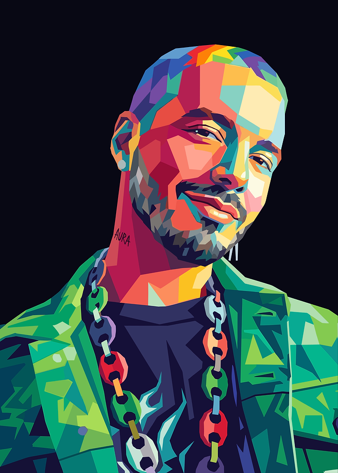 J Balvin Pop Art portrait